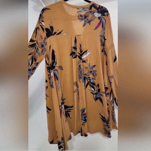 Free People Boho Floral Oversize  Pullover Tunic Dress/ Blouse - Picture 14 of 14